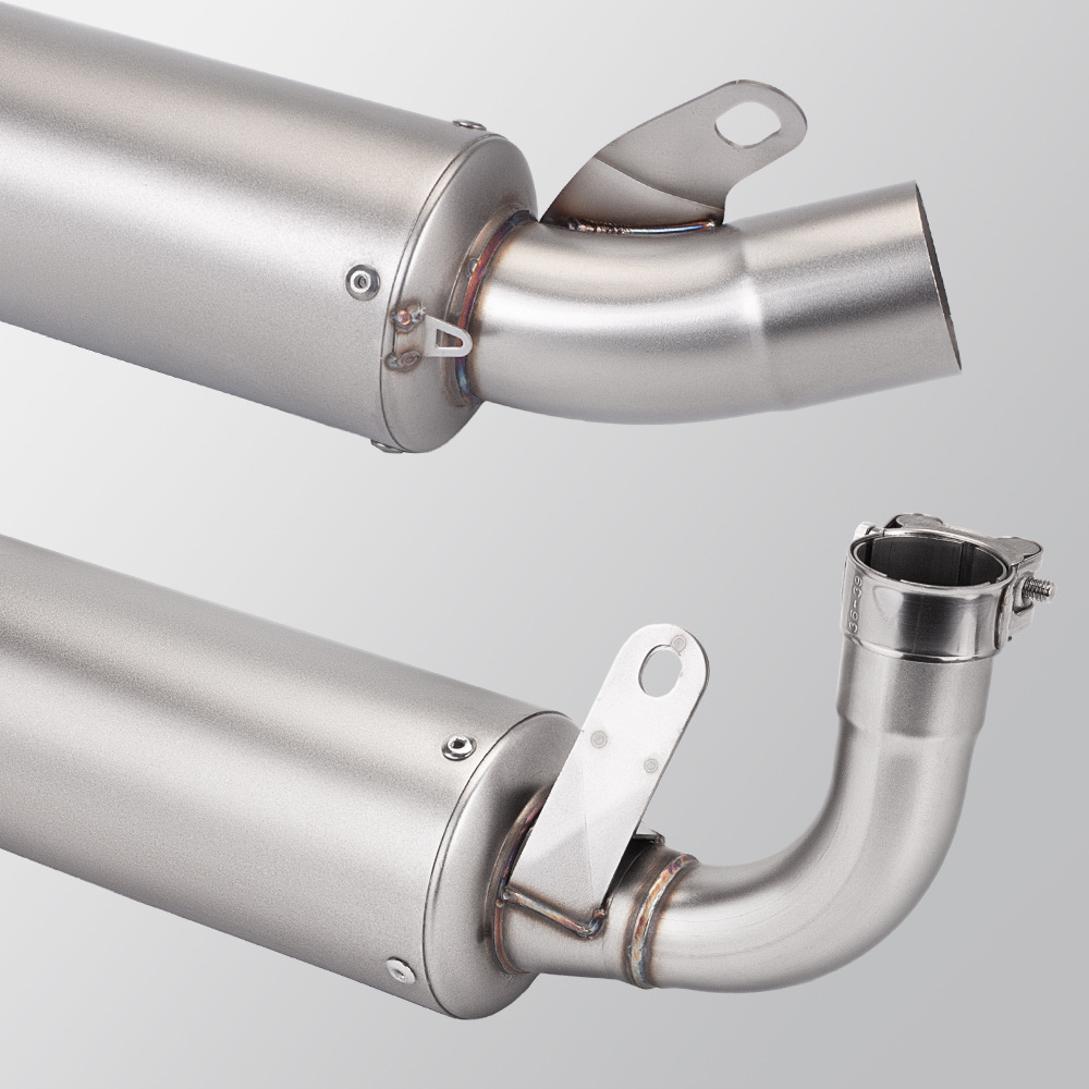 Applicable to GPR250 motorcycle exhaust pipe modification stainless steel integrated drum removal middle section 21-23 years special car straight up