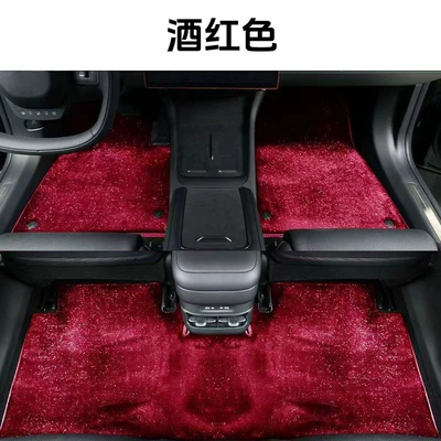 starry sky carpet car floor mats, Car Carpet - cashmere-starry-sky-blanketwine-red