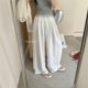 THE LIMON Lemon Green Tea Korean Style Simple Elaptic Waist Drawstring Wide-leg Pants Women's Dosing Casual Straight Pants