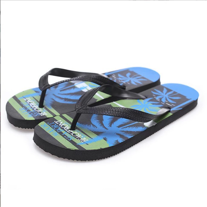 Multicoloured non-slip flip flops, beach slippers for bath, for beloved