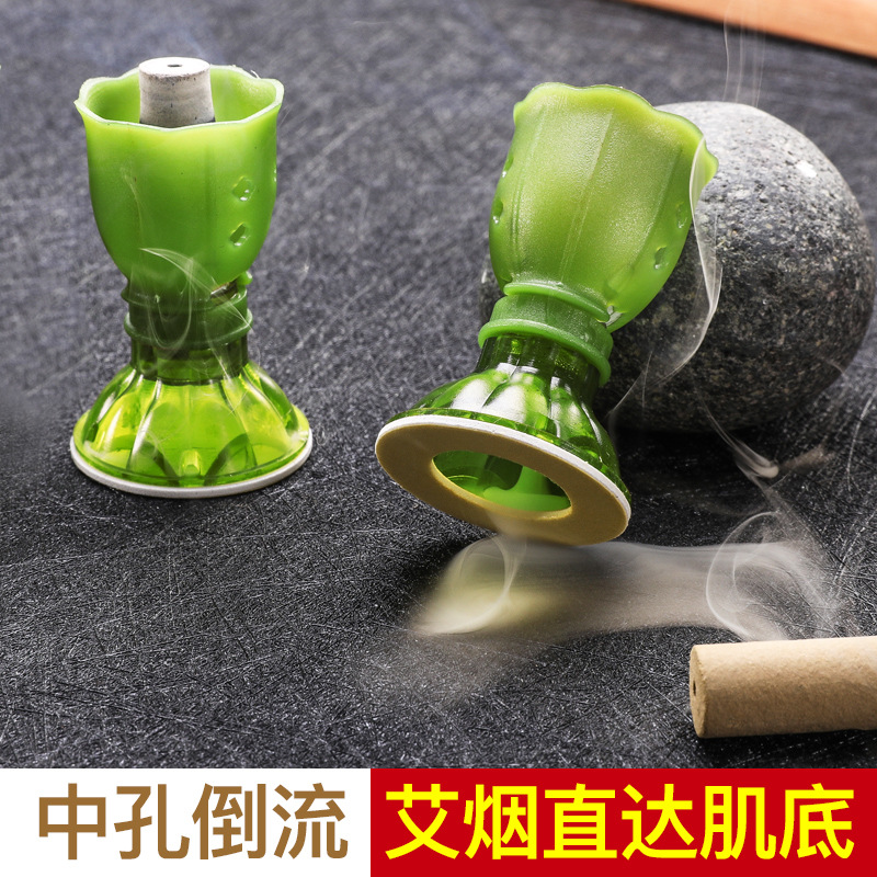 Moxa moxibustión Moxa stick moxibustión caja portátil hogar engrosado Chen Moxa stick columna de grano Moxa humo backflow Dispositivo de moxibustión caliente