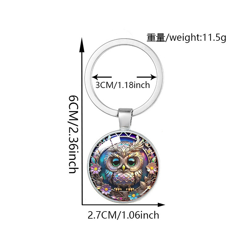 Ventas transfronterizas coloridas lindas búhos mejores regalos de joyería de llaveras joyas colgantes