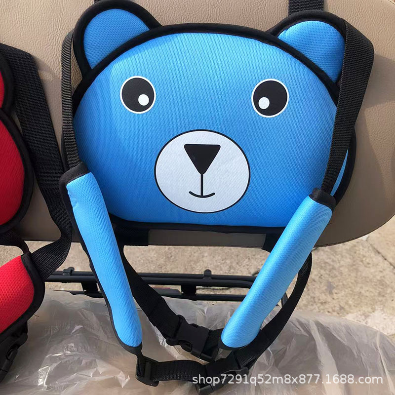 Bear electric motorcycle tricycle children's safety belt elderly scooter children's anti-fall seat with baby fixed protection