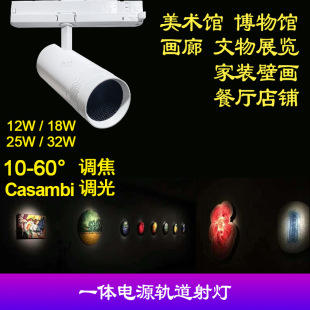 Dian for Museum Casambi Dimming Track Light 10-60 Degree Optical Zoom LED Track Light lde Spotlight
