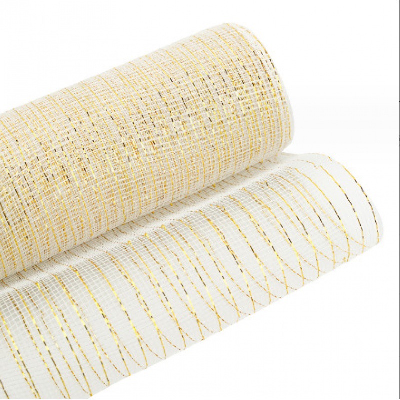 쌀 흰색 PP 반짝이 * 직경 9cm * 26cm 10 야드/롤 스팟 스트레이트 촬영