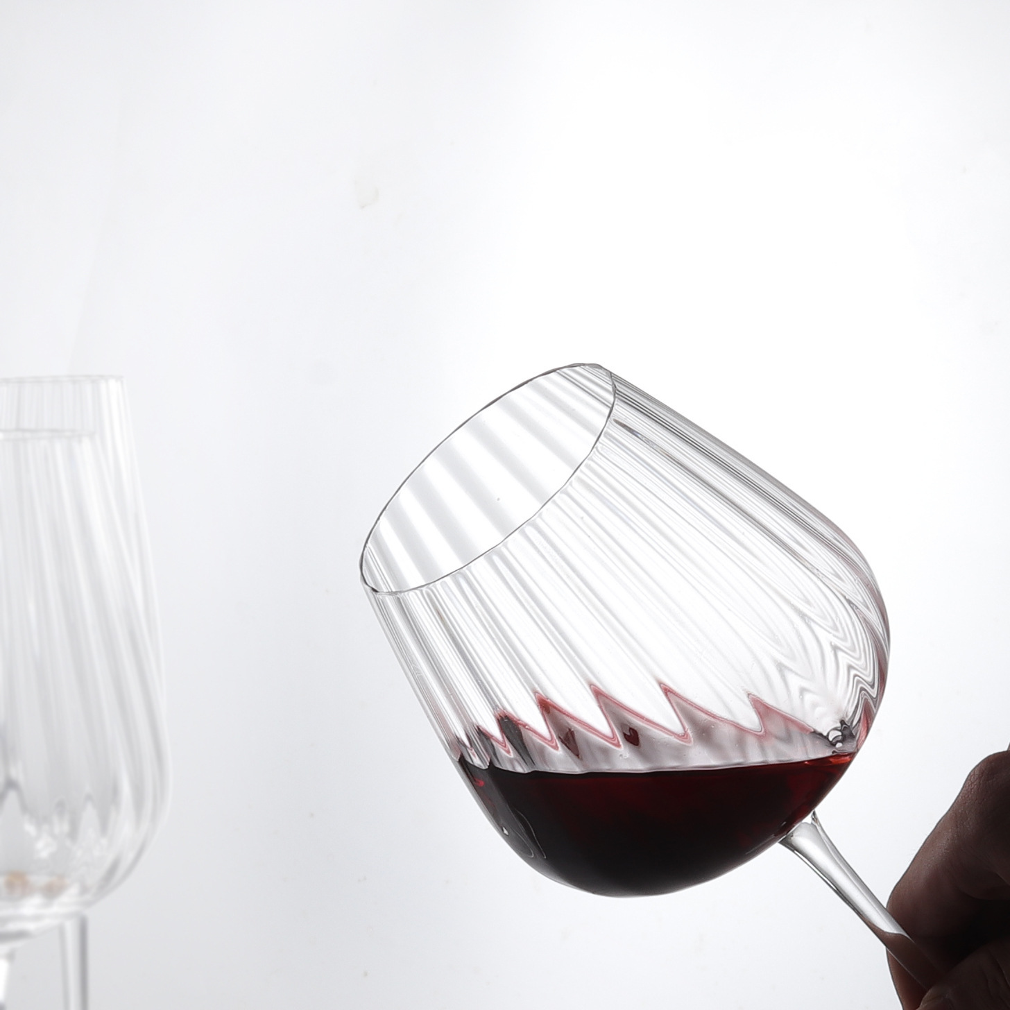 Tazas de vino a rayas nordicas tazas de champán tazas de cristal a rayas creativas tazas de cristal caseras tazas de vino de cristal