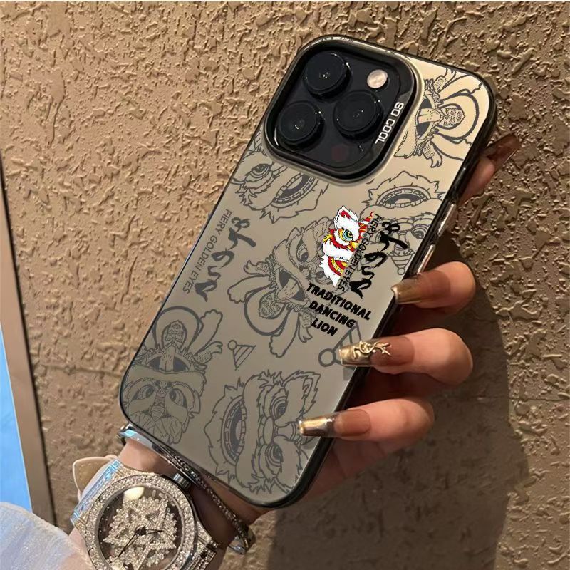 Half Lion Apple 17Pro Protective Case Anti-Fall Apple 16Promax Apple 15/14 Thin 13/12 Color Silver