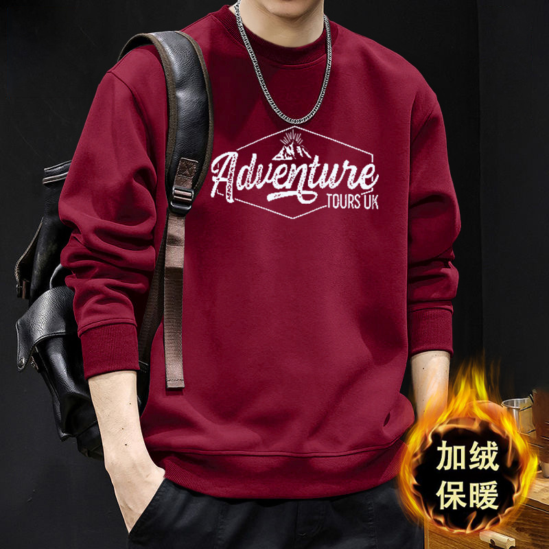 Suéter masculino primavera y otoño nuevo inns suelto marca de moda letras impresión casual japonesa camiseta de manga larga moda blusa de cuello redondo