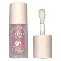 Gege Bear кристалл желе масло для губ отечественные продукты отшелушенные выцветшие губы текстурированные украсить губы текстурированная маска для губ высокоценные губы