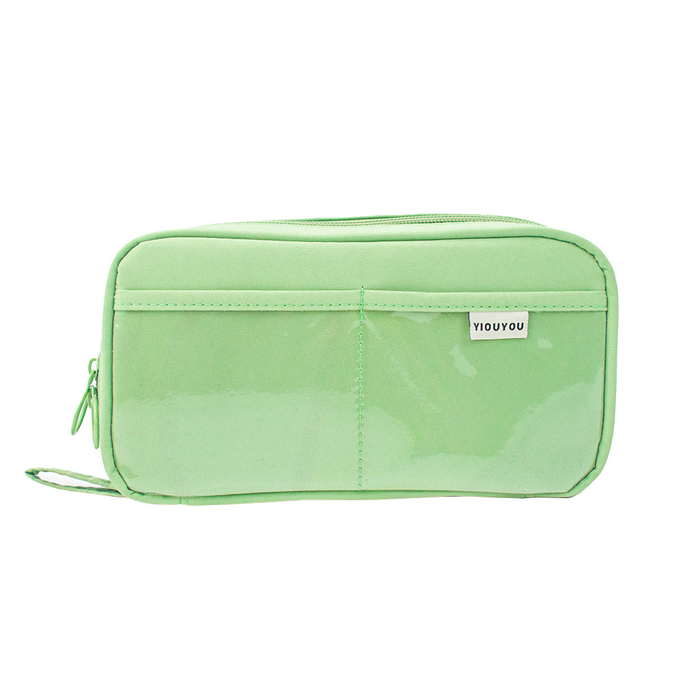 Nuevo estuche para lápices Volcano, estuche transparente con múltiples compartimentos para estudiantes de primaria y secundaria, estuche transparente de gran capacidad.