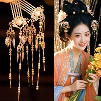 Tang Feng прессованный сплав с кисточками, тряска волос, ретро расческа волос, чтобы покрыть древний стиль одежды, темпераментные аксессуары для волос, кисточка