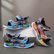 卡通男童凉鞋2025夏季新款儿童鞋子中大童软底运动沙滩鞋男孩凉鞋