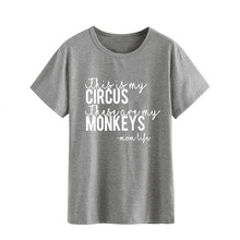 this is my欧美短袖T恤2020新款韩版创意字母印花圆领T恤女