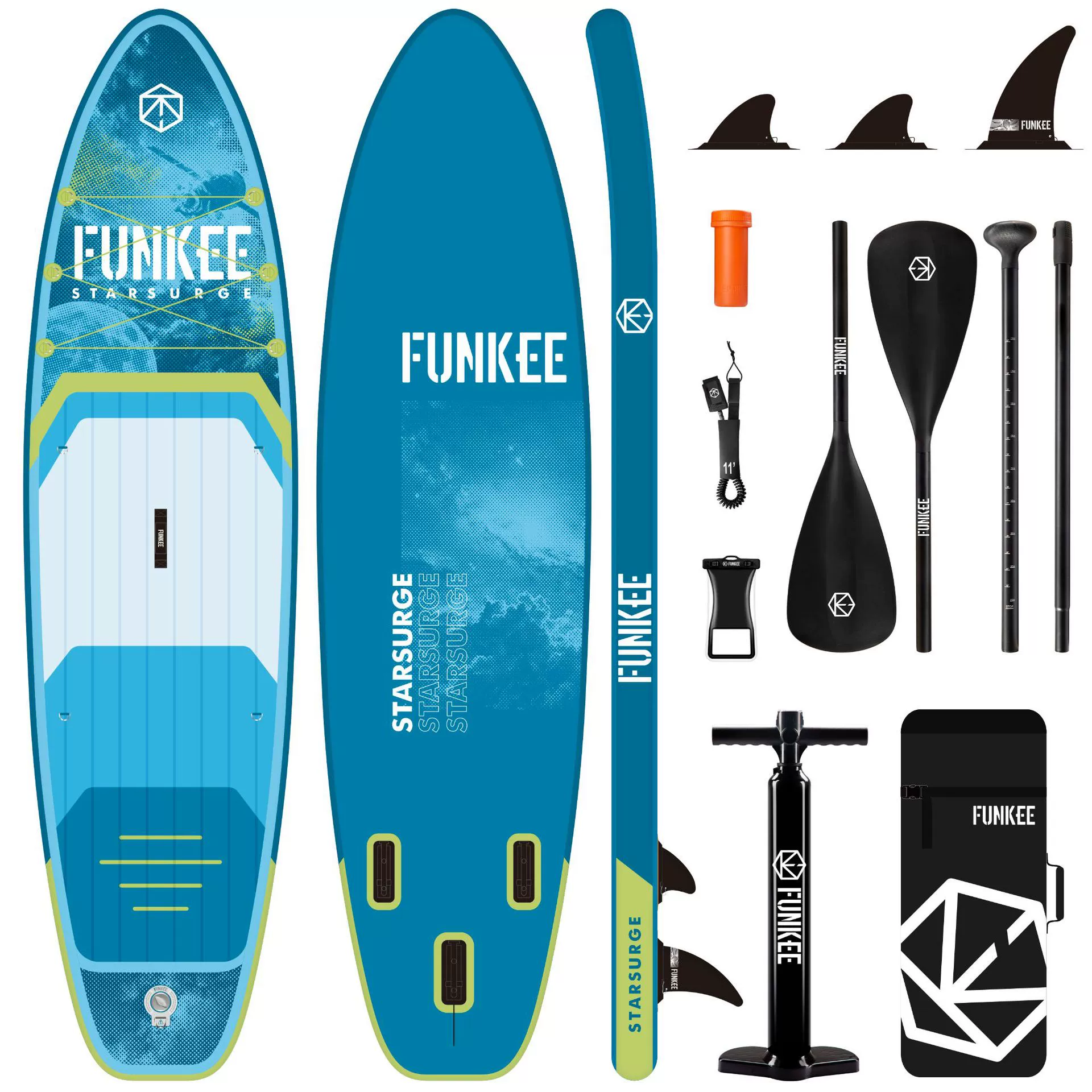 Летняя новинка 2025 года FUNKEE сапборд, SUP доска для серфинга, надувная доска для серфинга