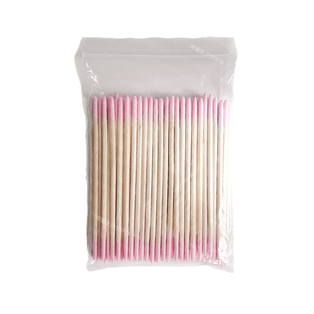 Herramienta de limpieza de uñas de algodón antiderrames rosa, cabeza pequeña y fina para la tienda de uñas, limpieza de algodón afilado multifuncional especial