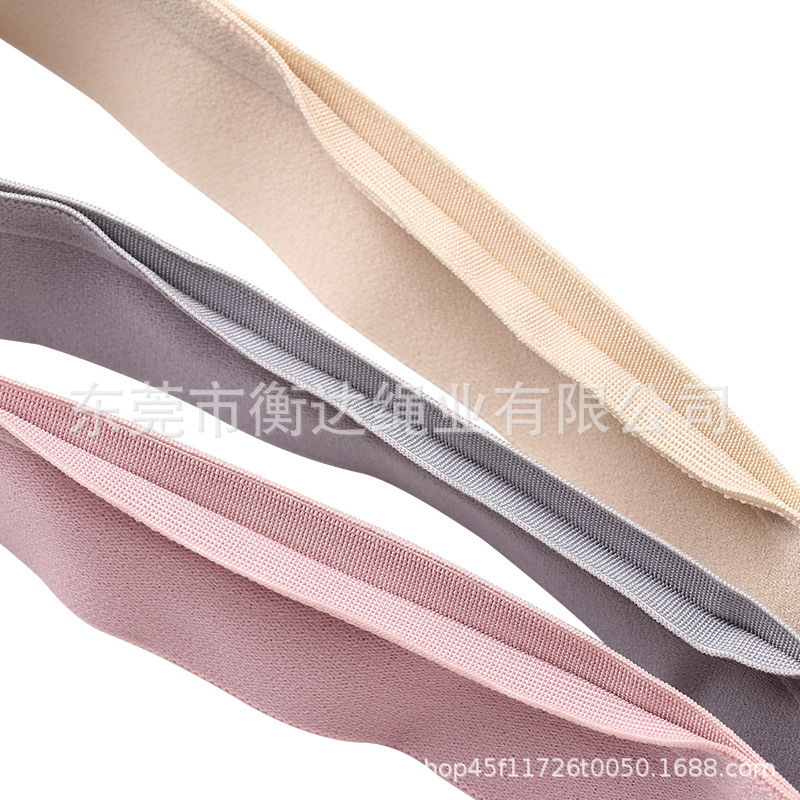 Stock 2.5-5cm Y-shaped unilateral abertura pantalones interiores cintura elástica de alta elasticidad doble borde de lana expuesta tiras de goma