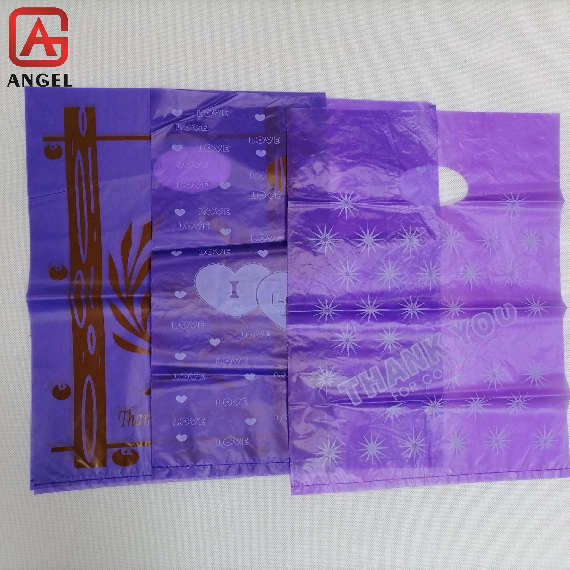 工厂批发高压塑料袋印刷logo超市手提购物袋背心塑料袋