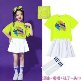 六一儿童演出服幼儿园舞蹈班服糖果色小学生运动会啦啦队表演服装