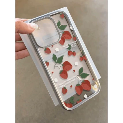 Совместимый с яблоком клубника, чехол для телефона, iPhone 14, 14promax, iphone, 12 штук