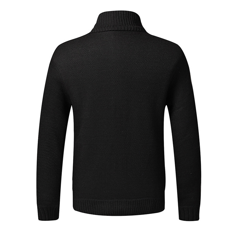 Herren Strickjacke Für Herbst Winter Gefüttert Mit Stehkragen_voghion.com