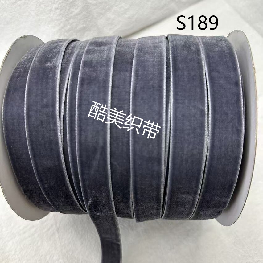 Stock 1.5cm / 2cm / 2.5cm unilateral cinta de terciopelo de terciopelo de color diy arco hecho a mano