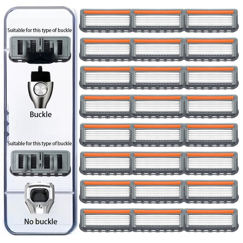 Manual razor six-layer replacement head men's razor blade universal various handles Schick Hydro 6 Manual razor six-layer replacement head men's razor blade universal various handles Schick Hydro 6