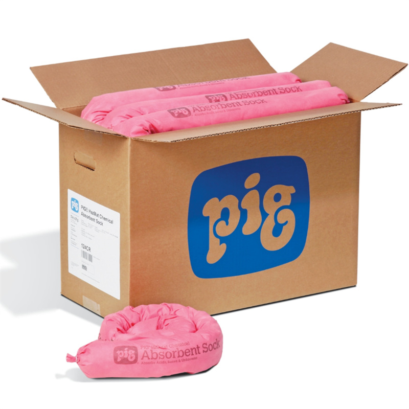 NewPig纽匹格124CR防化学条形吸污袋耐酸碱防腐蚀溶剂吸附棉