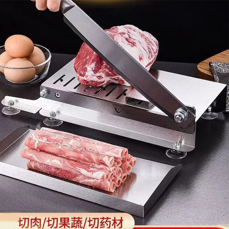Hoje de acero inoxidable carne de cordero enrollada cortadora cortadora de cocina hueso cortador multifuncional cortador comercial cortar material medicinal