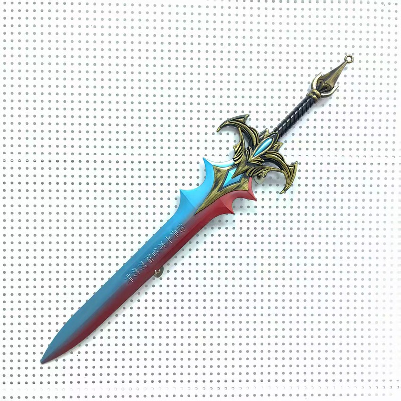 アニメゲーム周辺プラスチックPU材質模型兵器COS道具武器置物玩具未開刃模型|undefined