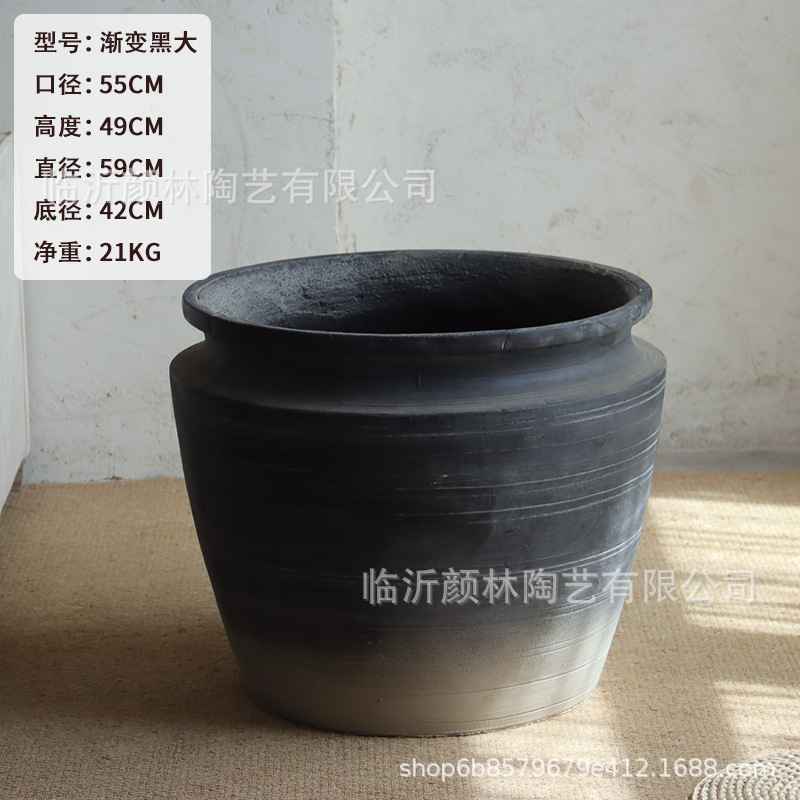 Gran calibre de maceta de cemento jardín balcón plantación de árboles gran maceta casa centro comercial hotel gran maceta de decoración de plantas verdes