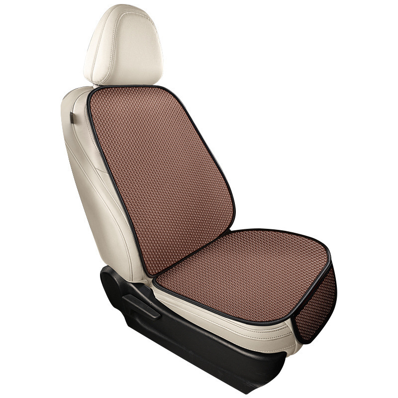 Seat Cushion — Universal Seat cushion, seat cover - ky-ice-silk-coffee-hook-single-seat