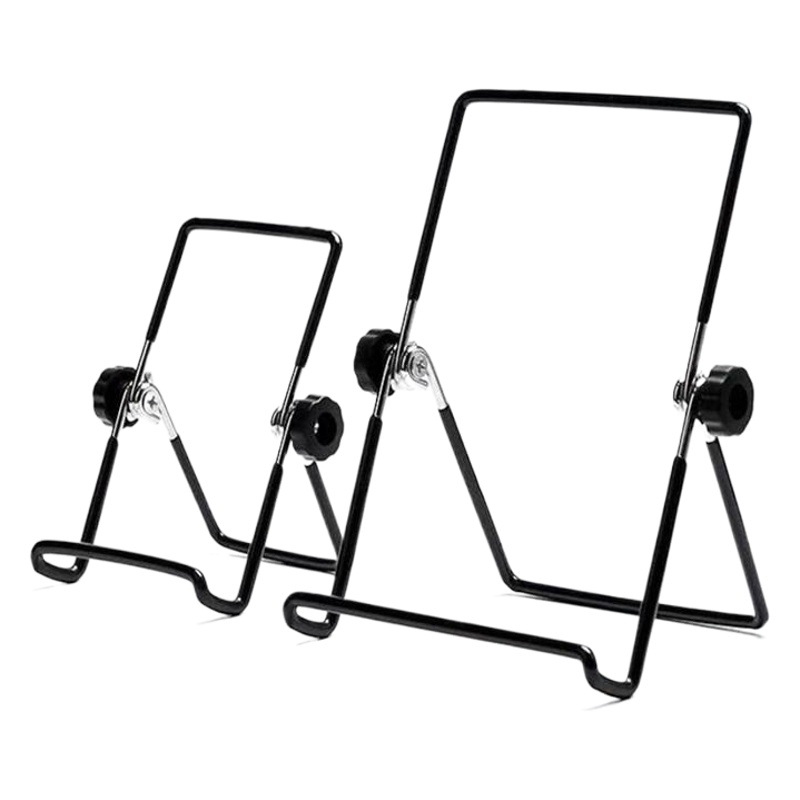 iPad、携帯電話、タブレットに適した三角形の金属スタンド、折りたたみ式回転ワイヤーポータブルデスクトップレイジースタンド