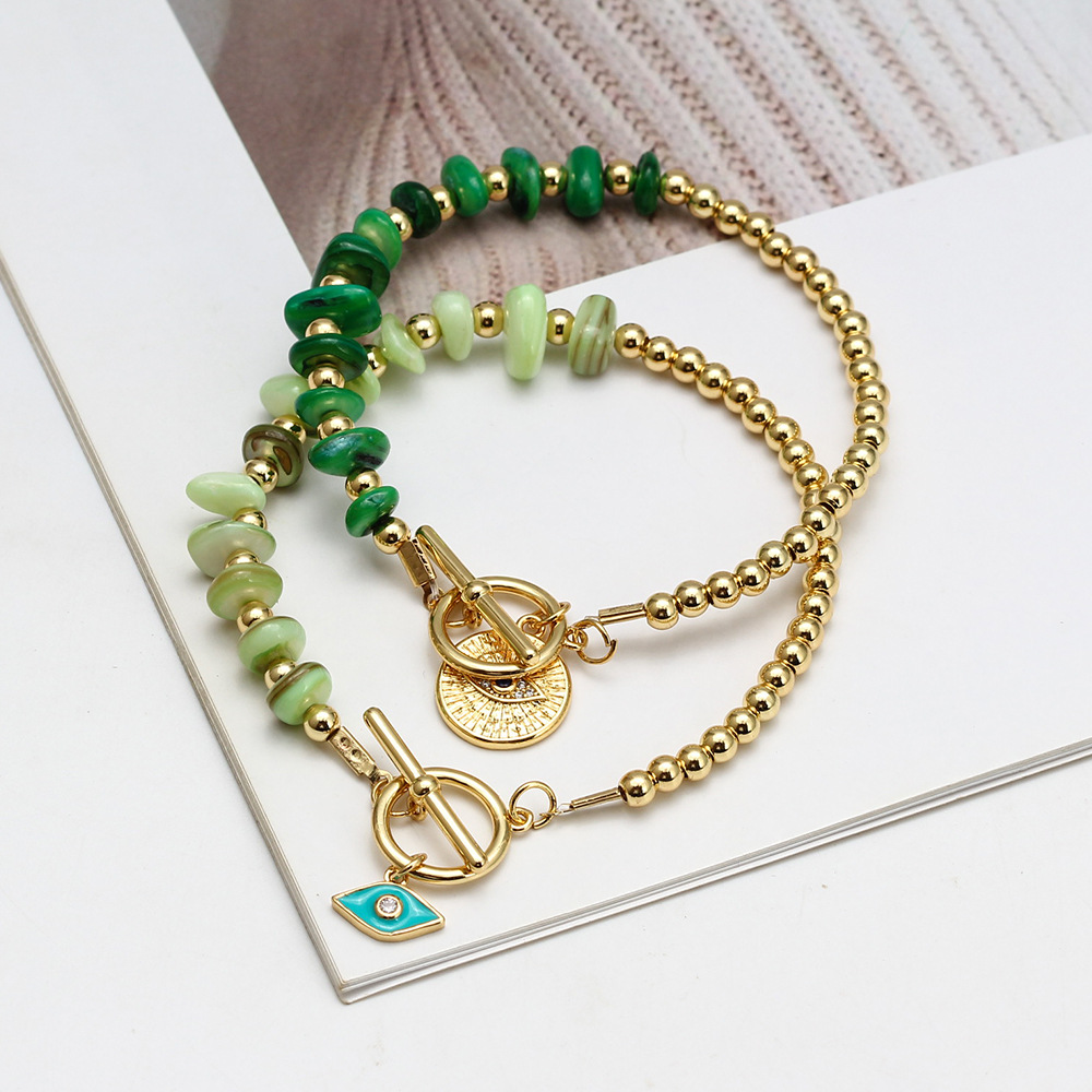 15g Weight Bracelets Classification 1 Piece Quantity Daily Occasion Copper Material Eye Pattern Unisex Gender Plating Design Fashion Style Fashion Eye Copper Plating Bracelets 1 Piece 2