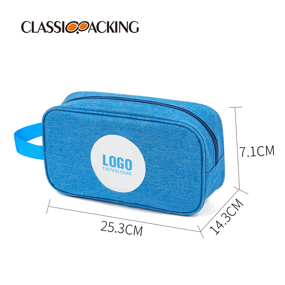 Fabricante de nueva bolsa de belleza logotipo impreso de gran capacidad producto de cuidado de la piel bolsa de almacenamiento multifuncional bolsa de cosméticos portátil