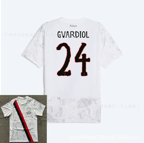 Версия футбольной формы 25-26 Тайланд Tottenham Son Heung-min Barcelona Yamal Manchester City Haaland Marseille home and away jersey