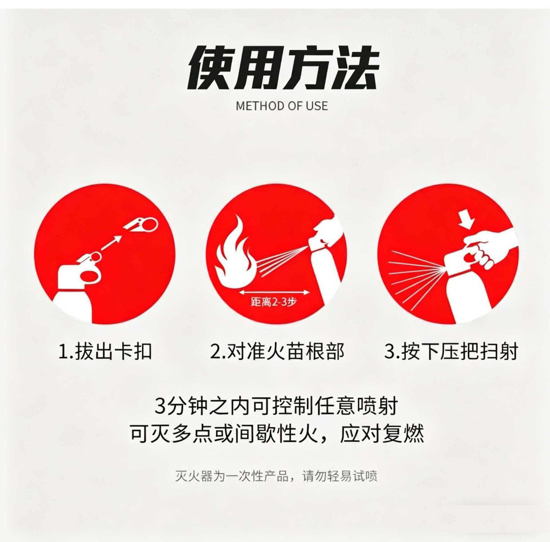 Anshun Water-Based Fire Extinguisher for Car and Home Use, 3C Certified, Portable, 13B Fire Extinguishing Level, 21B for Private Car Annual Inspection