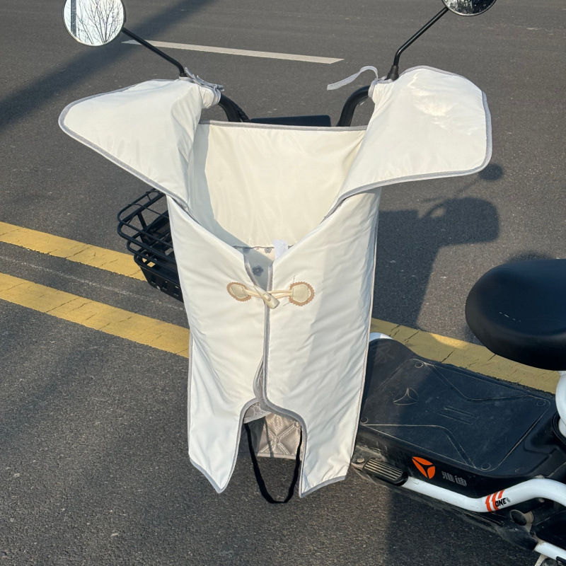 흰색 레이스 자수 + 주머니 + 홀터 로프 + 혼 버클 - 새로운 스타일: 다운 재킷 방수 원단 공장 직접 판매