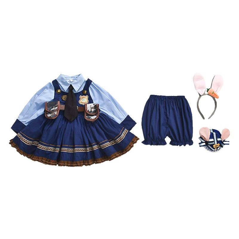 Девушка Мультяшное платье платье кролика юбка маленькая девочка день рождения юбка Лолита пушистая юбка весна-лето новое платье принцессы