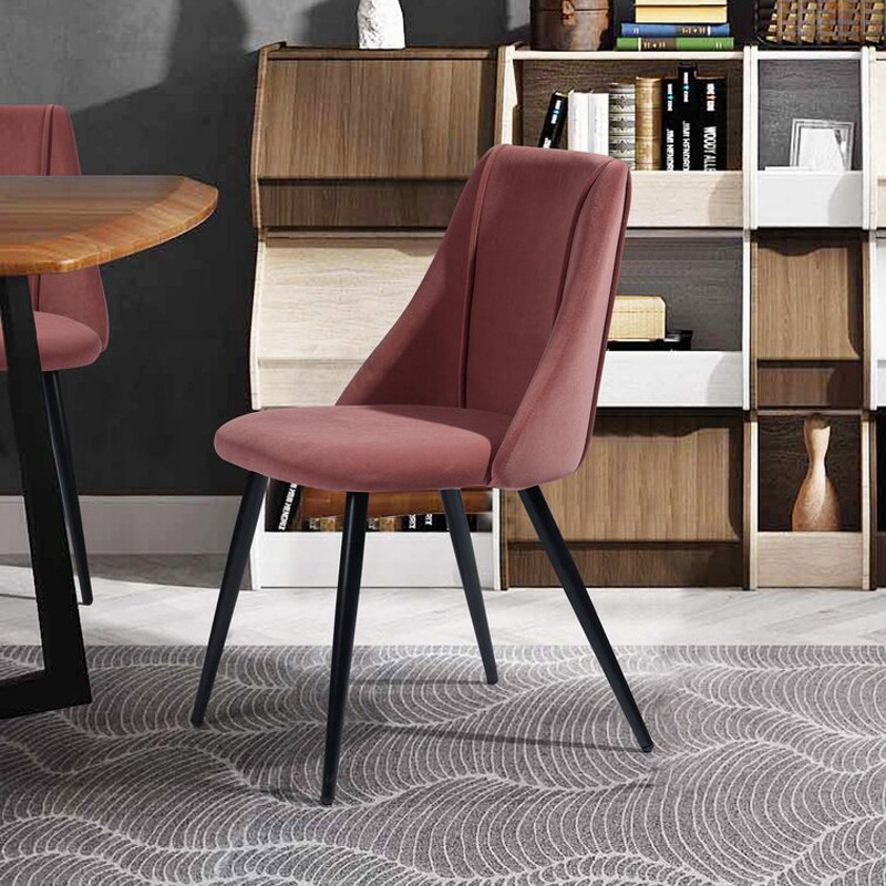 Silla de comedor de tela exportada silla de comedor de Amazon silla de comedor de lujo ligera silla de madera de alta calidad silla de comedor