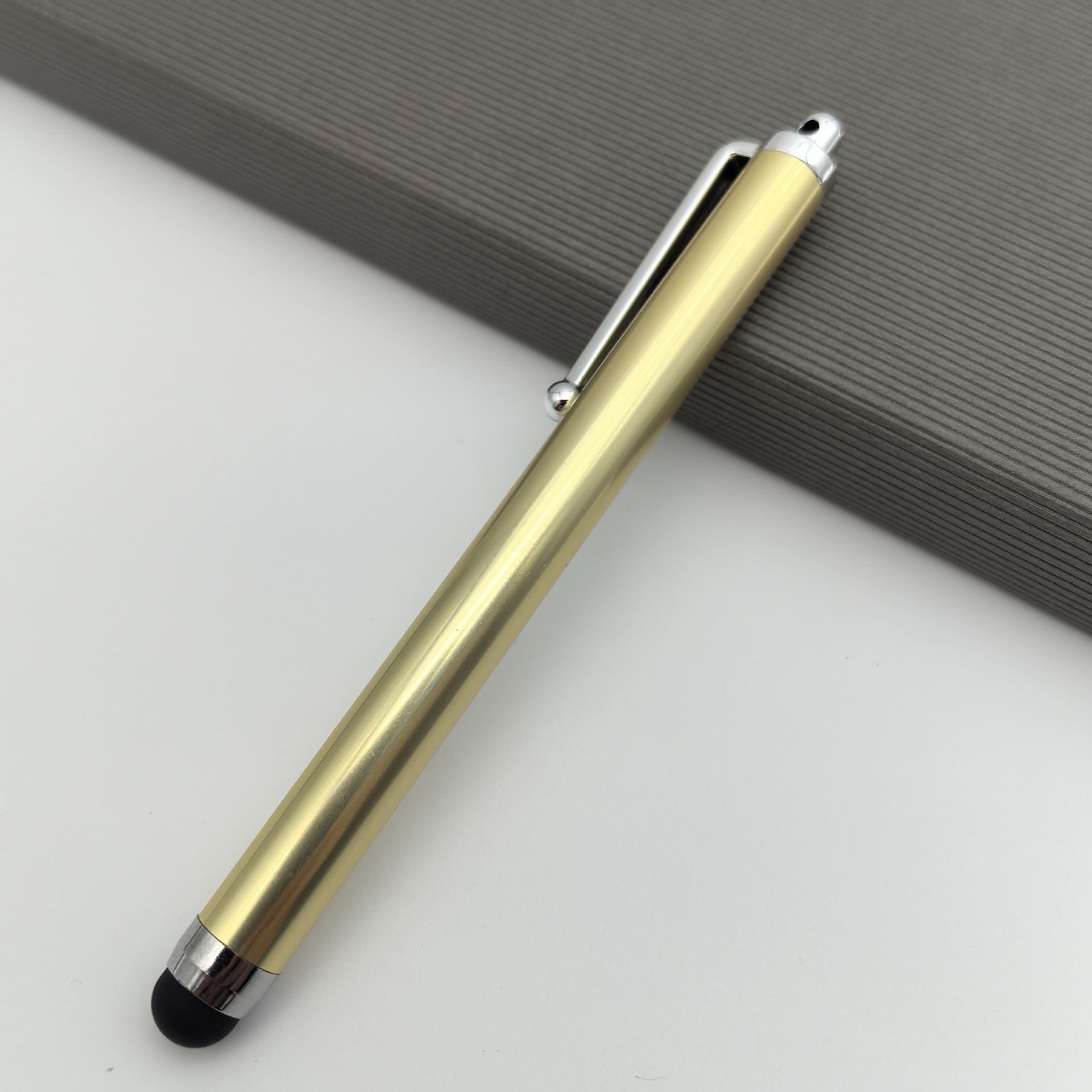 Bolígrafo capacitivo transfronterizo 9.0 logotipo personalizable teléfono móvil tableta lápiz óptico lápiz de pantalla de aleación de aluminio lápiz óptico de metal