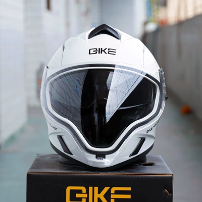 Face Motorcycle Pedal Electric Vehicle – Motosiklet kaskı (dəbilqə) - white-trail-y10-bluetooth-headset-day-and-night-aurora-lenses-transparent-lenses-anti-fog-stickers-ice-sleeves-cycling-face-mask-m