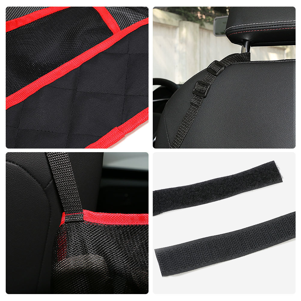 Asiento de coche almacenamiento neto bolsillo bolsa de almacenamiento silla trasera plegable coche almacenamiento colgante bolsa transfronteriza Amazon nuevo caliente