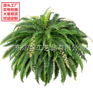 Cross-Border Hot Selling Simulated Persian Grass Plants Wholesale Silk Persian Fern Leaves Wedding Home Decoration Plant Wall Garden