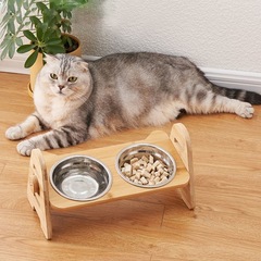 猫の双碗は猫の幼猫の磁器の碗になります。
