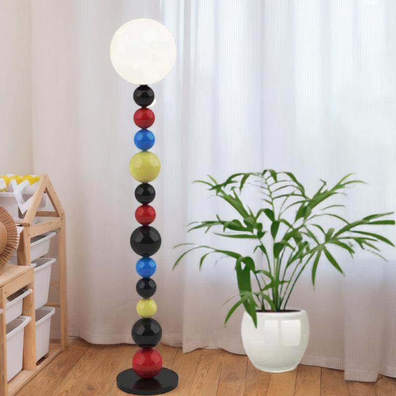 Candied gourd floor lamp Nordic simple modern style living room round ball lighting creative personality designer bedroom lamp