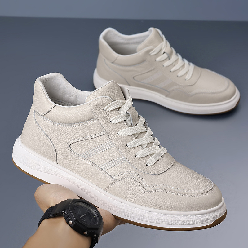 Top invierno de piel de vaca zapatos de algodón de hombre zapatos cálidos casuales de cuero y terciopelo zapatos blancos de hombre zapatos de hombre zapatos de hombre