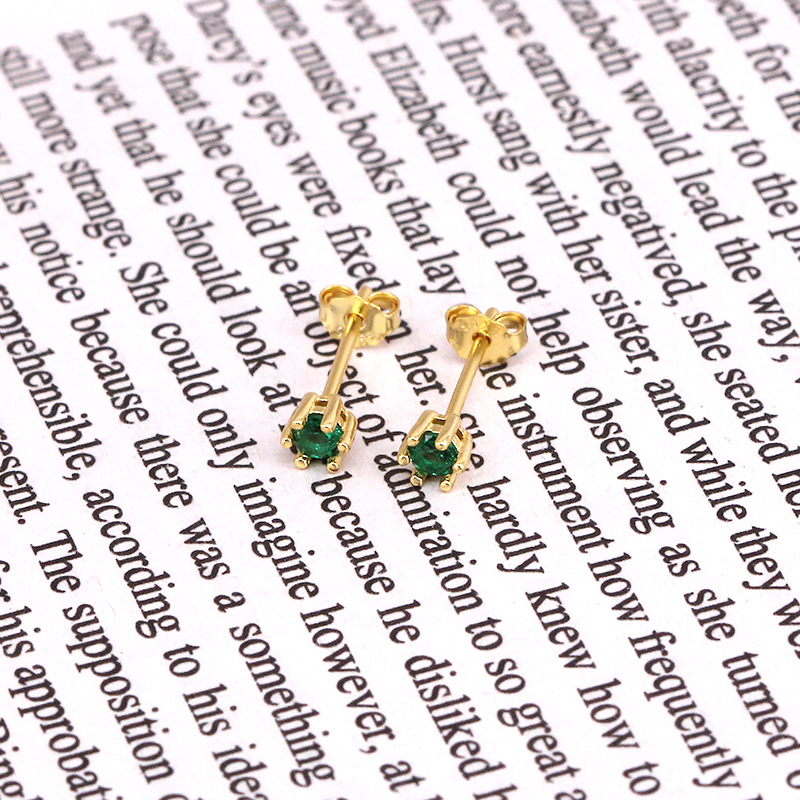 Title 5, Kolczyki koła ze srebra próby 925 z krzyżem, pe...