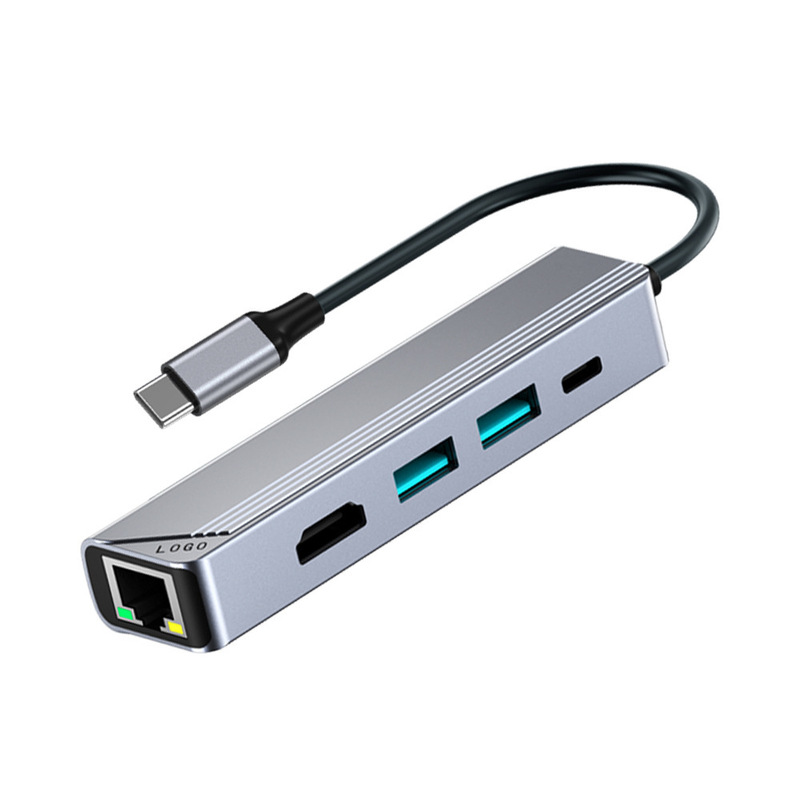 TYPE-C hub Ethernet, USB C adapter, HDMI docking port RJ45 USB extension
