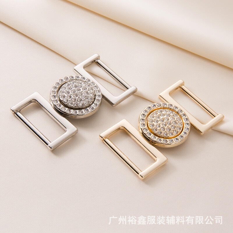 Round Diamond-Encrusted Buckle Alloy Buckle Outwear Outwear Belt Buckle Hardware Luggage Shoe Material Connection Buckle Accessories Round Diamond-Encrusted Buckle Alloy Buckle Outwear Outwear Belt Buckle Hardware Luggage Shoe Material Connection Buckle Accessories
