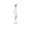 14cm leaf fork-black